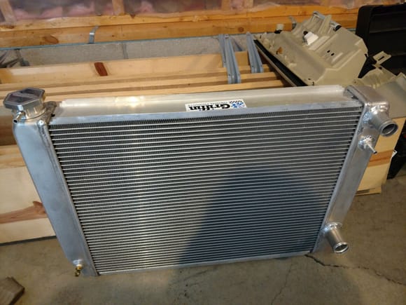 Griffin dual pass radiator showed up today
