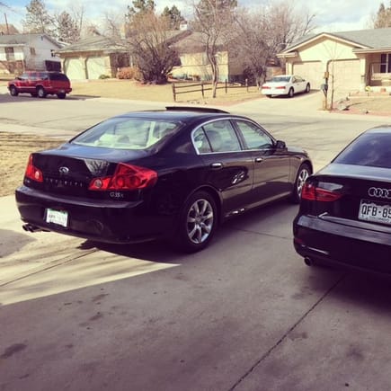 my new to me g35x and the wifes a3