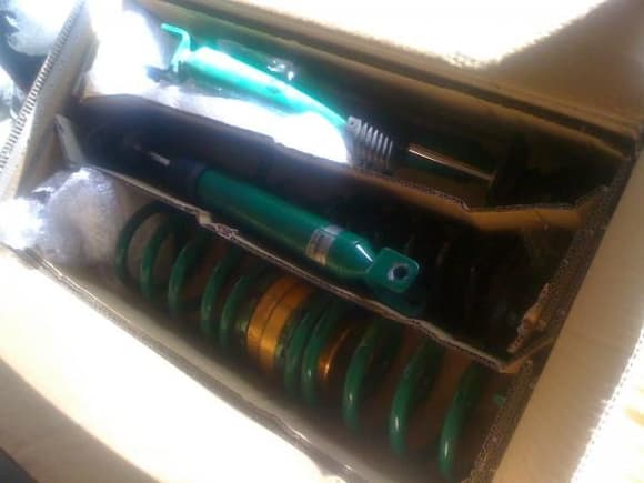 Just Picked up New Coilover Supension Kit Tein. :)