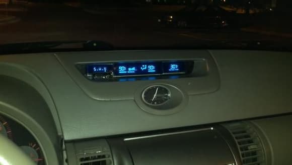 A/C display changed to blue in color, using blue transparent film, more to come with this....