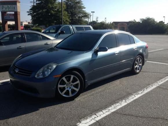 meet mallory 06 sedan g35 blue! 5% polarized tint