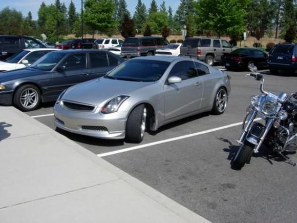 Just hanging out after the car show.