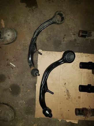 New & old compression rods.