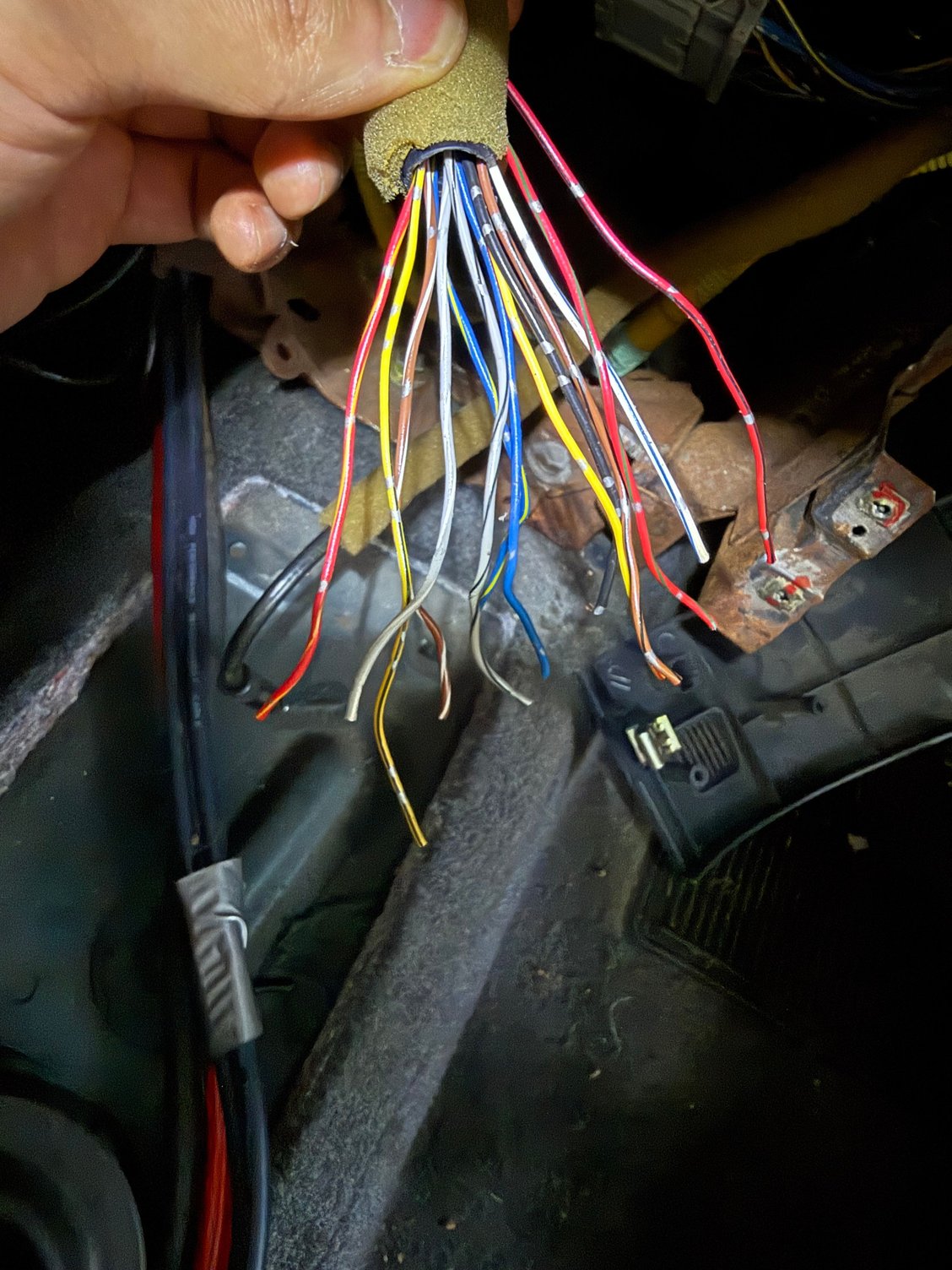 Wire from the car