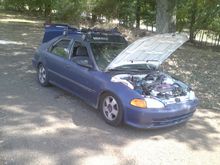Head gasket finally went for good, waiting to cool down.
