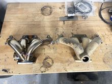 I was tired of the room I had in the engine bay but wanted to stick with Goautoworks so I got the same manifold but the wastegate on the side