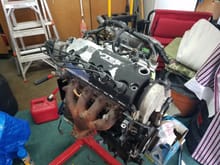 Reassembling the engine today. Timing belt, tensioner and water pump in. Moving on to the trans using resurfaced stock flywheel and new stock clutch for now. Any feedback or comments are appreciated.