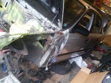 Cut apart and fixing the side rail