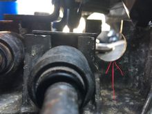 That’s the hole that the would be used with a K-series shifter.