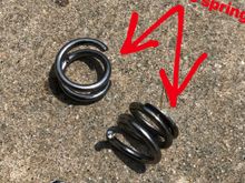 Broken super tech inner spring and smashed valve seal driving around on for idk how long. 