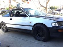 Test fitted the slicks I bought last week. Looks good but my fronts are to wide. 24.5x9.5 id be more comfortable with 24.5x8.5 but way to excited! Trying to have this ready by March 18th for Sacramento