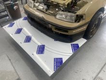 Decided to start making a front splitter out 1/2” alumalite