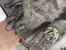 New pump wiring just before putting the tank back in. Just has the new strainer for now, still using the old pump. 