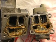 Salvaged TB & IACV before cleaning