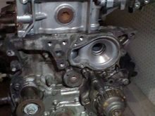 Still waiting on my custom F22 water pump with a H22 gear pressed on.