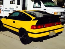 Bad pic... But here is my 89 crx si!!!