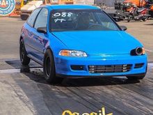 Got a couple of runs at ifo test n tune with the stock k24..best time was 12.2@110mph