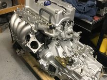put the swap together because i got tired of having it apart, will have to take it apart here soon when the clutch arrives.