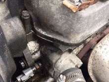 Left side of valve cover