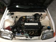 I got some downstar hardware for the fenders, t-bar and hood. Also cut the belt cover off the valve cover and got an intake on.(still need a new intake boot tho) also got a mishimoto coolant overflow. Also have a new set of carbon sunchros and a Mfactory lsd that will get installed soon. Also put ctr cams in and new valvestem seals and polished the valves.