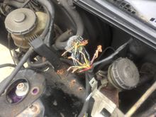 Oops.  This is the sphegetti wiring the car came with Bc the last owner wasn't exactly the smartest person in the world.  Smh