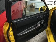 Door panels on a couple of weeks ago but I forgot to take pictures