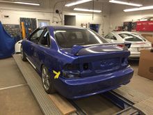 This is the same bodyshop that will be doing the ITR and they also did my GSR four years ago. I love these guys, two older Italian brothers who take pride in their work.