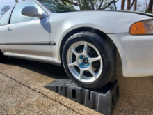 Kosei K1's w/ Ray's Lug Nuts, faded blue turned turquoise (actually really liked it that shade)