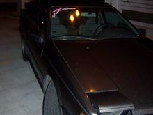 Crappy Picture of my car at night.