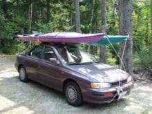 Ghettotastic Subie roof rack.  That's how I roll.