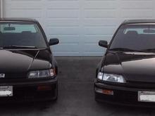 side by side
