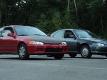 my cars, the red one is rusted out so its my donor car