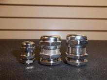 Stainless steel, sealed wire glands.