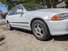 This is how I got her, 100% stock and full of oil leaks!