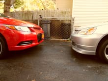 12 and 03 civics face to face
