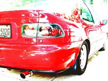 Hard to see but the splash guards are there.