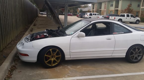 And my b18c1  95 Integra project!  I'll keep you guys updated on her progress, expect alot of carbon! Just like my bike haha

Thanks fellas!