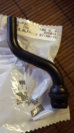 Finally my oem tube a pcv valve is here. This was hard to find only hondaunlimited had this part. Not local stores carried it.