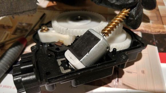 Install motor back into actuator