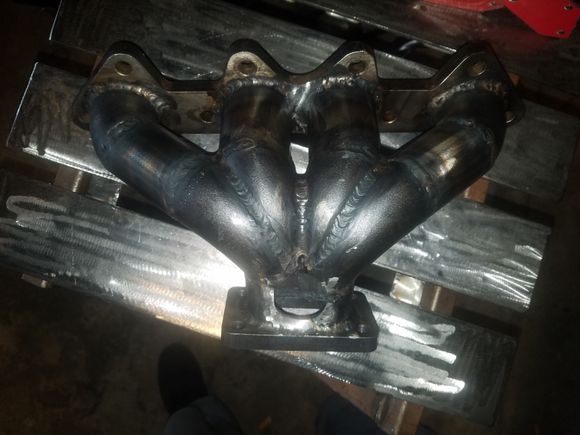 These are the first TIG welds I ever did... and it's sitting on my homebrewed welding table.