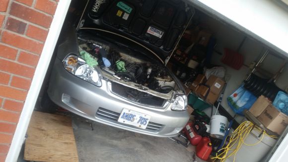 Disassembling the engine bay, head off currently.