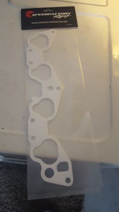 Thermal intake gasket from speedfactory, mainly using for ability to reuse gasket not so much heat transfer worries 😜
