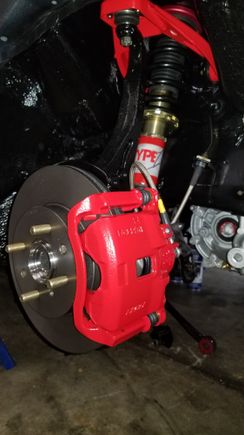 EX front knuckle, integra brakes 