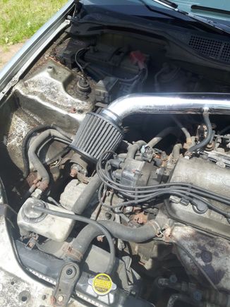 Put a cold air intake on, AEM Dryflow filter