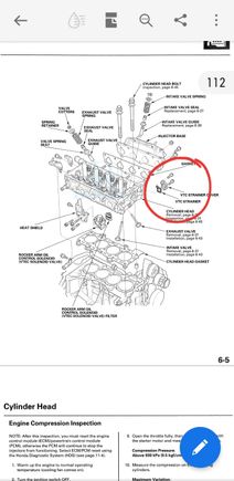 VTC Actuator solenoid 