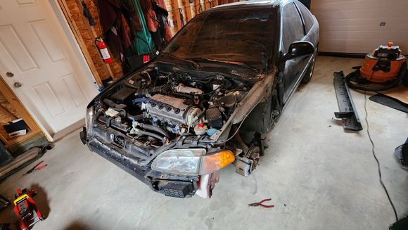 Pulling off some body panels for access and paint prep