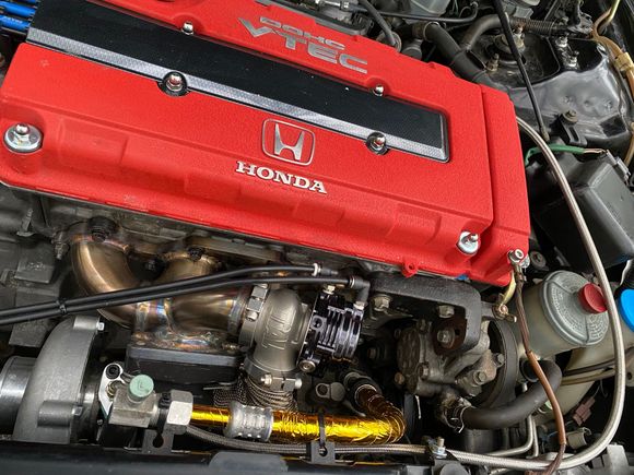 Re routed those vac. Lines as I didn’t want to have them melt. Lol 

Also replacing the 2 90deg plastic push lock fittings for some metal ones. 