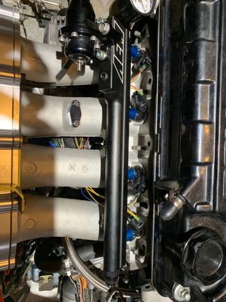 Fairly tucked injector wiring. 