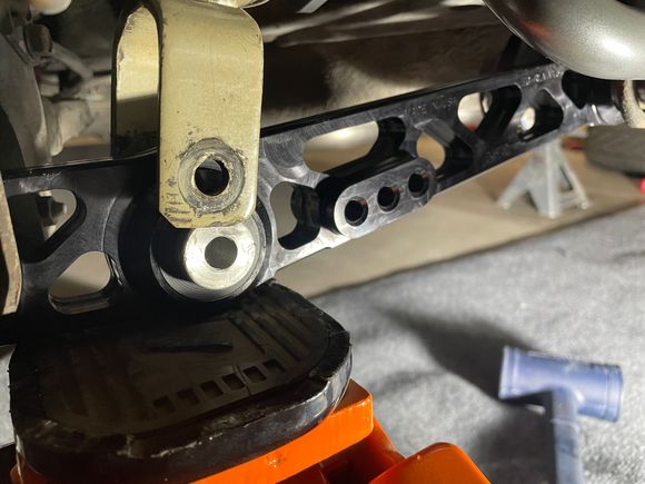 When reinstalling the control arms, make sure to keep an eye on the bushings, they like to pop out.   