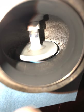 And this is just an inside view of it open to the same spot. This certainly seems like t would cause boost creep. Not sure what would cause this. Everything in the gate appears to be in good condition, no rips in the diaphram and everything seals tight. Anyone have any input on this..